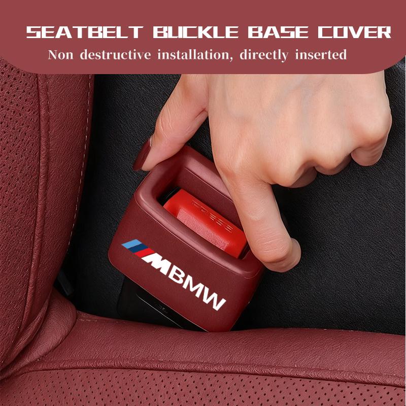 Car Seat Belt Buckle Safety Belt Base EVA Socket Protection Cover For BMW M 1 3 4 5 6 7 Series X1 X3 X4 X5 G20 G38 F48 E36 E39