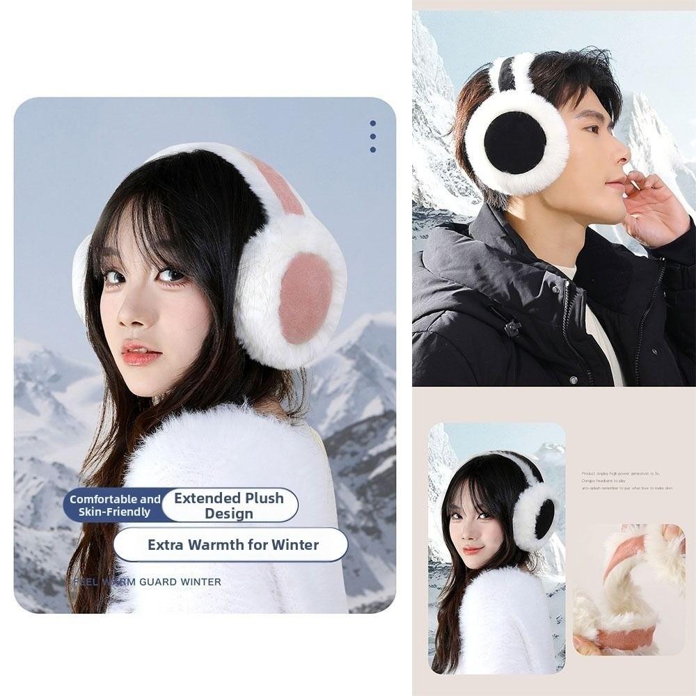 Fashion Warm Earmuffs Cold Protection Antifreeze Ear Protectors Faux Fur Ear-Muffs Soft Suede Ear Warmer Outdoor