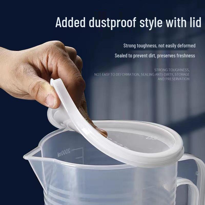5000 ml Messbecher mit Graduierung und Deckel – Komplettes Set für Milchtee-Shops und den Heimgebrauch