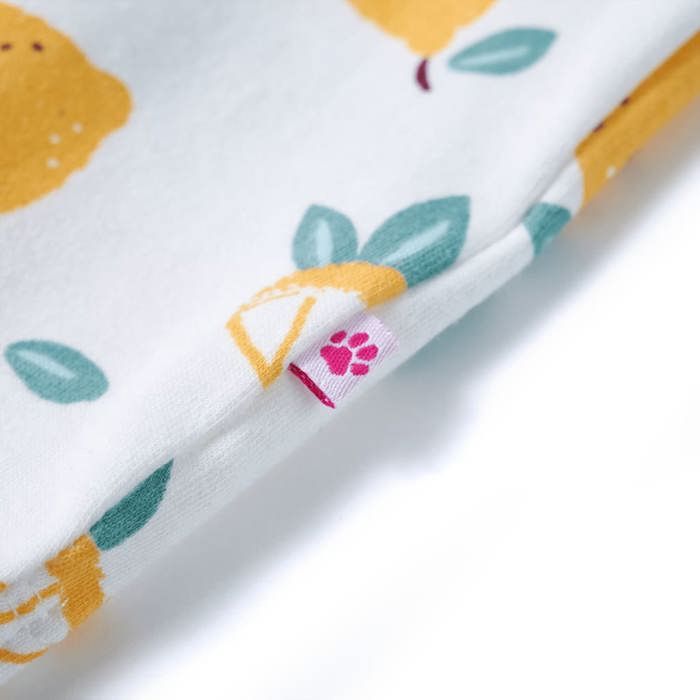 T-shirt pour enfants avec ourlet noué écru 92/104/116/128/140