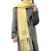Neuer einfarbiger Premium-Wollschal für Damen, Herbst und Winter, vielseitig, verdickt, Plüsch, warm, Premium-Schal