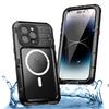 Case for iPhone 15 Pro Max - Metal, Black, Waterproof