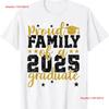 Proud Family of a Class 2025 Graduate for Graduation T Shirt  Vintage Washed Unisex Streetwear Top For Everyday Wear Stretched