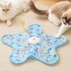 Cat Toys Interactive Hide and Seek Cat Toy with Mouse Squeaky Motion Activated Moving Concealed Feathers Kitten Teaser Toy