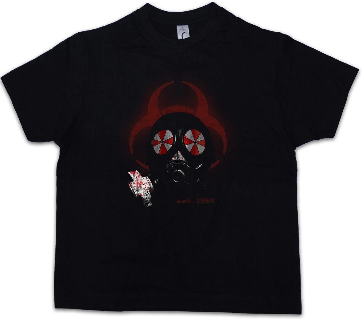 GAS MASK BIOHAZARD UMBRELLA Kids Boys kids boys T-Shirt Resident Corporation Corp Logo 100