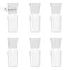Compact Seedlings Planter Self Watering Plant Pots Mini Translucent Plastic Planters Propagation Oxalis Corm Pot with Reservoir for Cuttings Alocasia