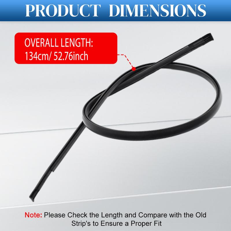 Bandes d'étanchéité en caoutchouc pour moulure de finition latérale de gouttière de toit de voiture gauche et droite pour Toyota Corolla 2004 2005 2006 2007 75556-12120