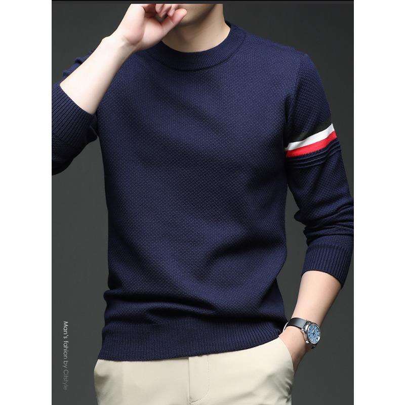 Men Fashion Casual Thick Knitted Pullover Warm Bottoming Sweater Top