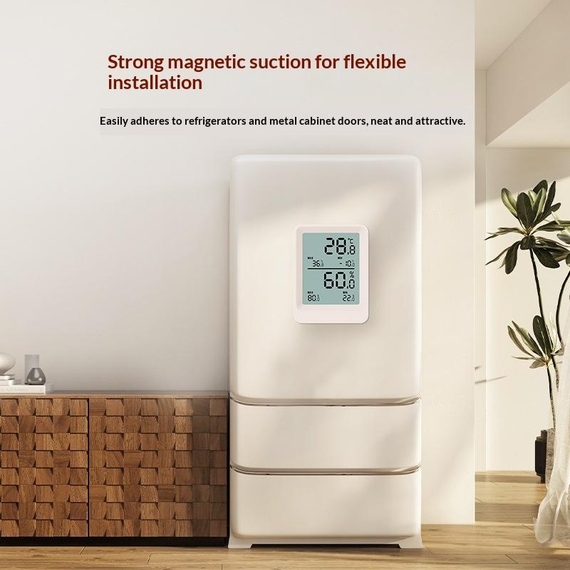 High-Precision Electronic Strong Magnetism Wall-Mounted Th2 Lcd Temperature Humidity Sensor Monitor For Baby Room