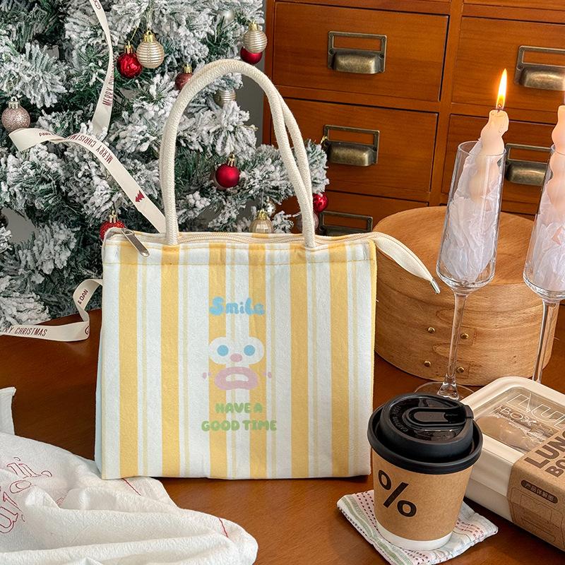 

Thickened Handheld Insulated Bag Aluminum Film Insulated Bag for Work and School Lunch Bag Bento Bag Lunch Bag Ice Bag жёлтый