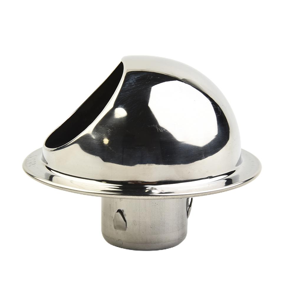 1 Pc Round Brushed Bull Nosed External Extractor Wall Vent Outlet Wall Ceiling Air Vent Ducting Ventilation Exhaust Grille Cover