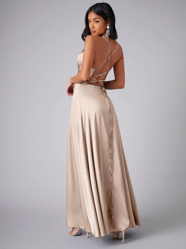 2025 European & American Sexy Slim Fit Backless Waist Dress