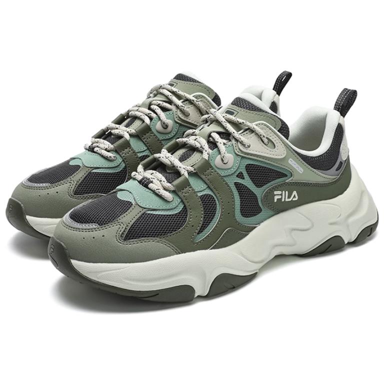 Fila Mars 3 Lightweight Comfortable Durable Low-Top Dad Shoes Men Sneaker Green F12M432103FSL