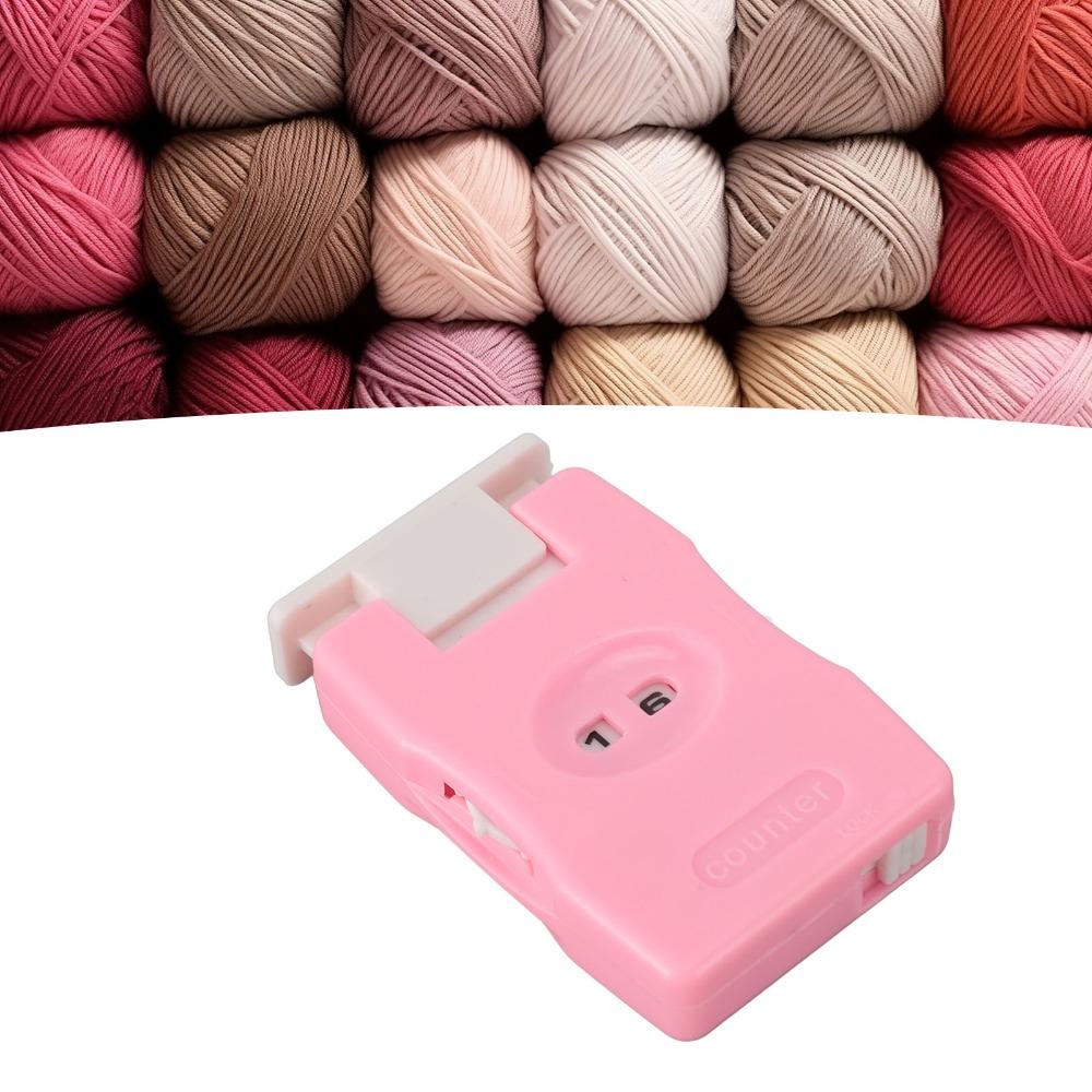 2Pcs Lightweight Design Crochet Row Counter Slide Type Manual Counting Tool  For DIY Craft
