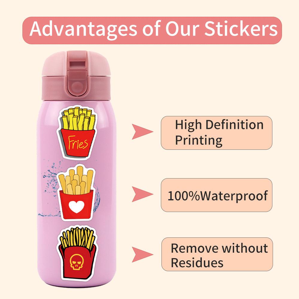 55 French Fries French Fries Graffiti Stickers Decorative Scooter Laptop DIY Stickers