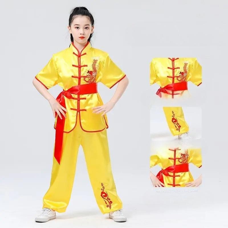 

Детский традиционный китайский костюм Ушу Одежда для мальчиков и девочек Костюм Кунг-фу Тай Чи Форма для боевых искусств Комплекты одежды Индивидуальный логотип 110