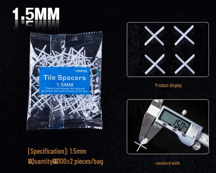 Krzyżyk dystansowy do płytek z podkładkami samoprzylepnymi, Urządzenie do pozycjonowania fug 1,5 mm