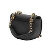 Versace Jeans Couture Chain Strap Silk Scarf Decorated Polyester Shoulder Crossbody Bag Women Bags Black 74VA4BAC-ZS467-899