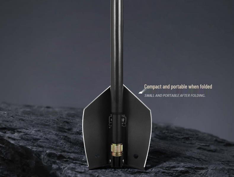 Changlin Telescopic Manganese Steel Engineer's Shovel with Extension Rod - Large for Forest Fire Fighting & Vehicle Mounting Outdoor