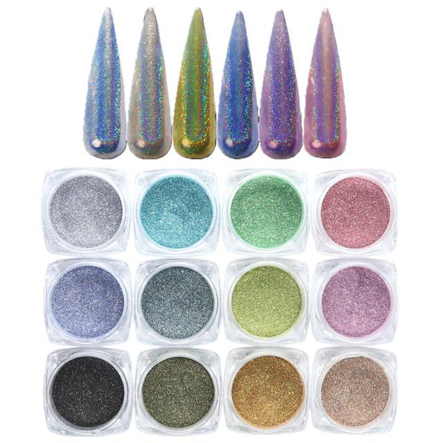 

Голографический порошок для маникюра 2.8*1.5per box