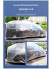 Thickened Transparent SUV Car Cover - Dustproof & Rainproof Disposable Full Cover