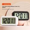 Student Smart Digital Alarm Clock Black White LCD Display with Temperature Calendar Timer for Bedroom Office (Without Battery)