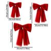 Decorative Bow Knot Baubles Exquisite Bow Hanging Ornaments Xmas Trees Pendant  New Year