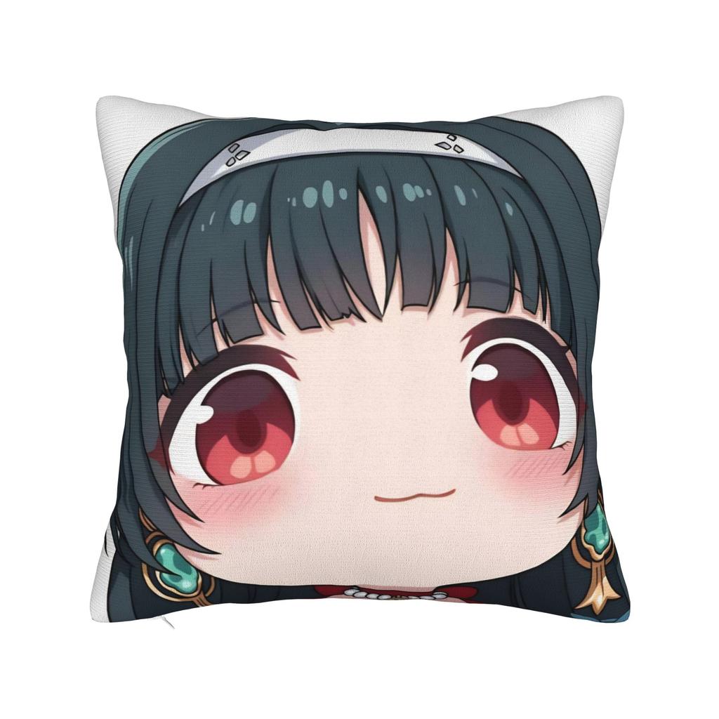 Zenless Zone Zero Cute Belle Pillowcase Printed Polyester Cushion Cover Decor Throw Pillow Case Cover Home Square 45*45Cm