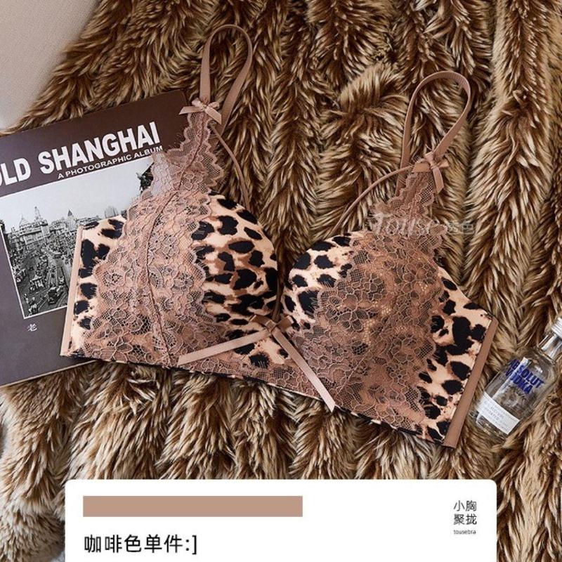 Sexy Leopard Print Push Up Bra For Women