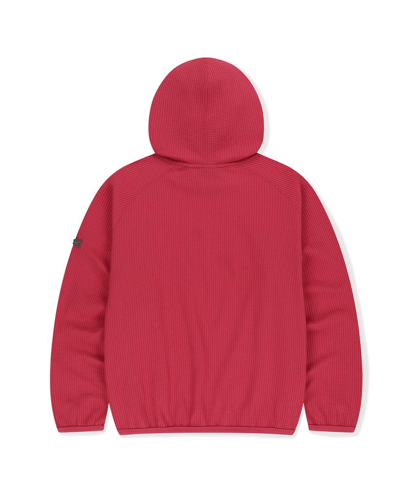SUNLOVETOUR Aero Waffle Hoodie Red