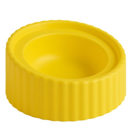 Raised Pet Bowl, Ceramic Cat Bowl with Stand, Tilted Pet Food Bowl, Protect Pets Spines for Indoor Cats Small Dogs G