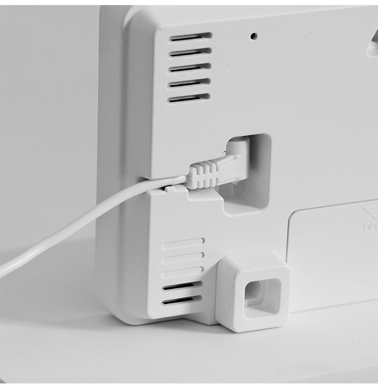 GH9007 Multifunctional LED Clock: Large Screen, Wall-Mountable & Tabletop, with Temperature, Humidity, and Alarm Features.