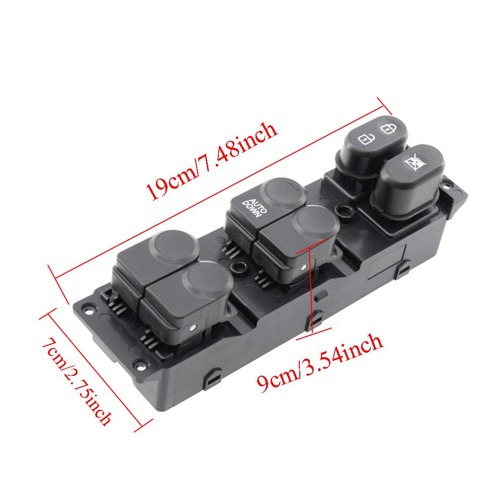 Front Left Window Control Switch Button For Hyundai Accent Verna 2010-2014 93570-0U000 935700U110 936701R410 Power Window Switch