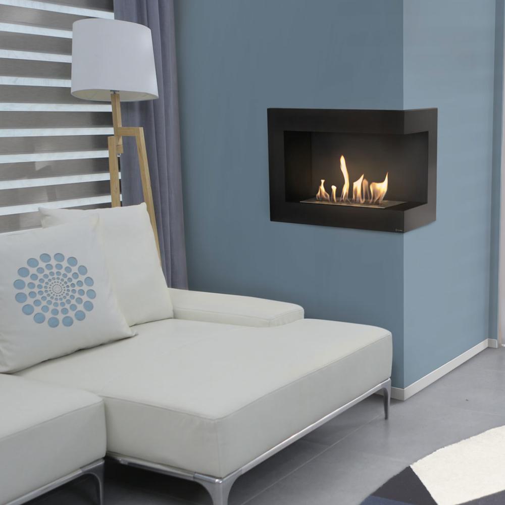Nástěnný bioetanolový krb DELTA pravostranný 70 cm TÜV