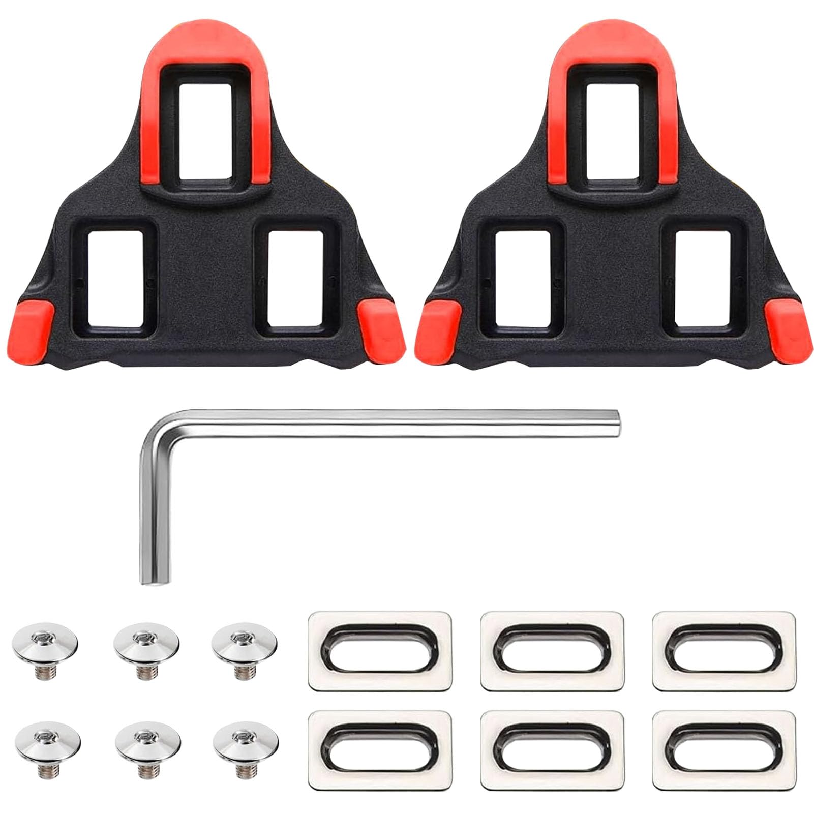 SEPSCO Bicycle SPD Cleats, Cleat Set Compatible with Shimano SPD-SL 3 hole cycling shoes