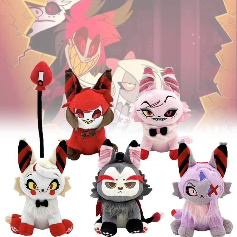 Entzückendes Lucifer Miau Hazbin Hotel Plüschtier Weiches Kurzes Plüsch Stofftier