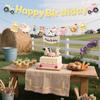 Children'S Birthday Party Decoration Flag Pulling Boys And Girls Birthday Arrangement Banner Flag Pulling