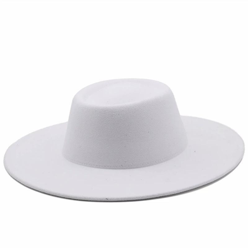 Hot autumn and winter imitation wool hat top hat small concave top felt hat