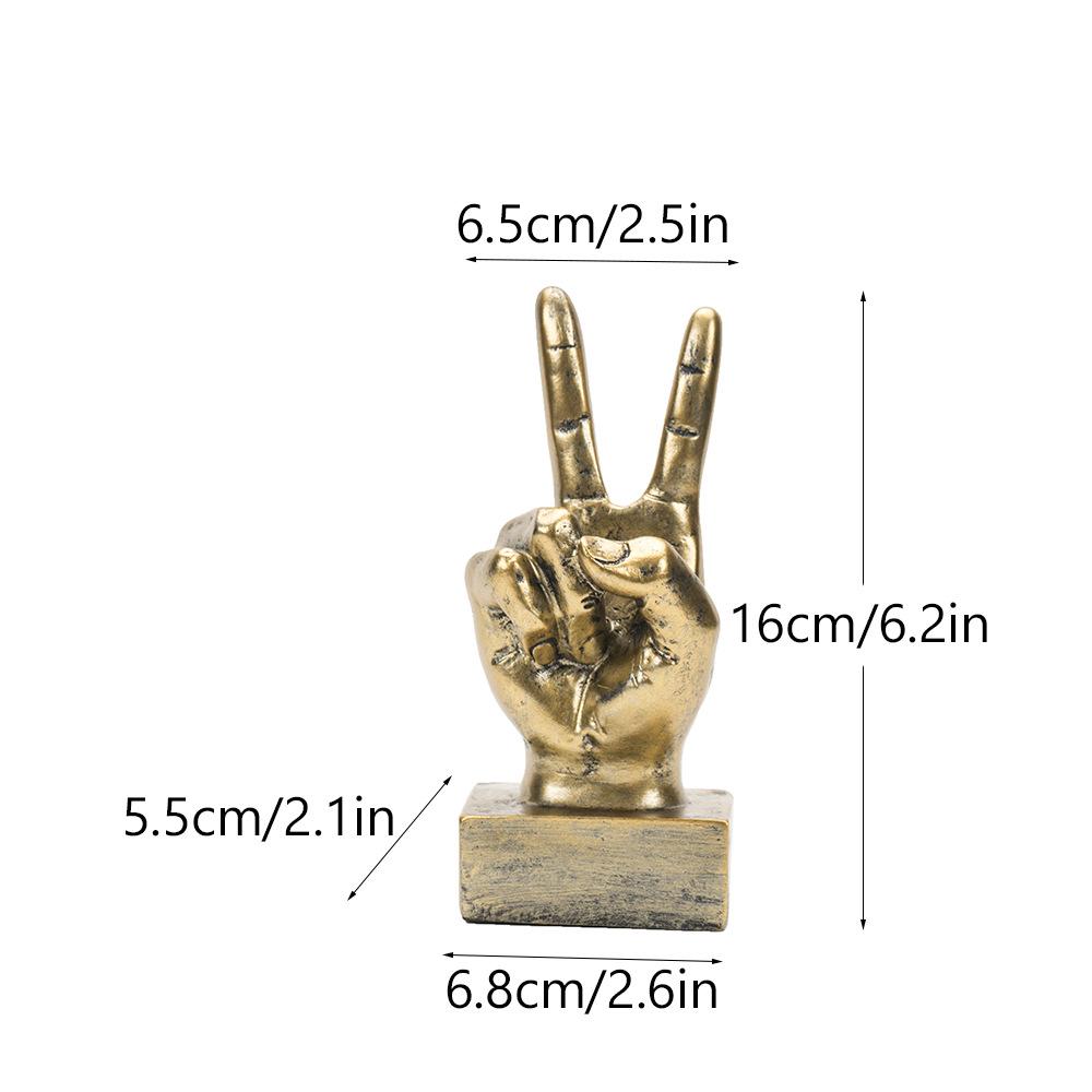 Gesten Charakter Finger Ornament Heim Wohnzimmer Büro Schreibtisch Dekoration