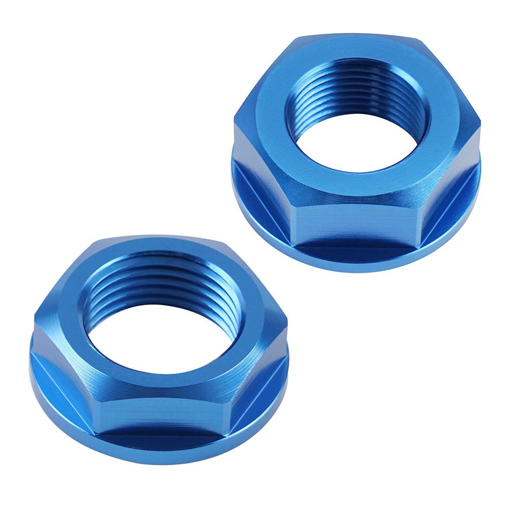Front Rear Wheel Axle Nut Screw Aluminum 2PCS For YAMAHA YZ250F YZ450F YZ 250 450 250FX 450FX 2014-2021 Motorcycle Accessories