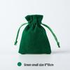Christmas Flannel Gift Bag: Red Drawstring Bag for Candy, Peace Fruit, and Wedding Favors