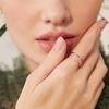 Luxury Crystal Finger Rings Elegant Plain Ring Exquisite Zircon Crossed Rings  Gifts