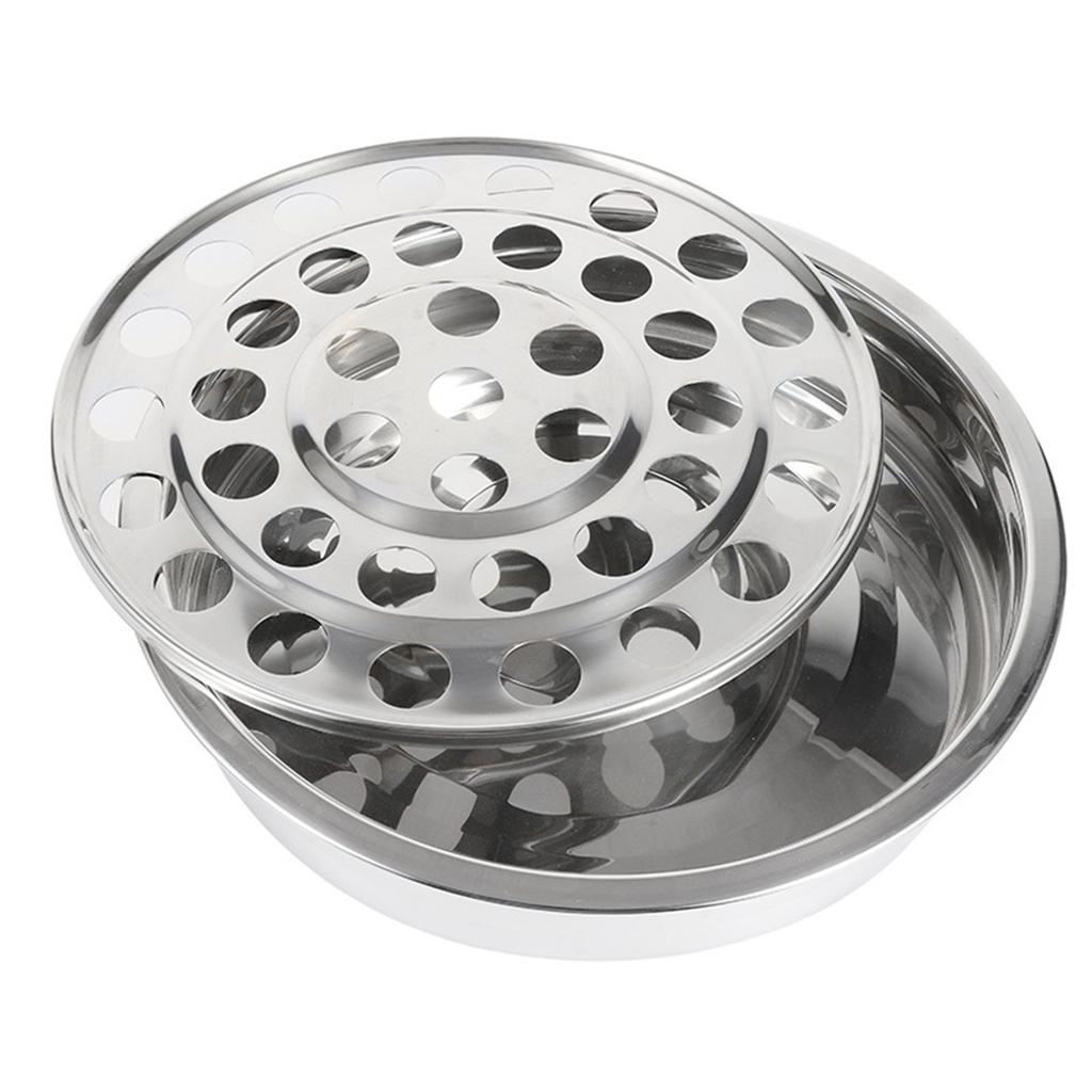 Heavy Duty 304 Stainless Steel Communion Tray With Lid for Religious Services 39 Slot Church Supplies Dinnerware