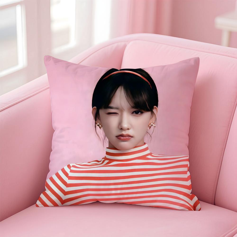 Popular Fashion Chinese Actress CCheng Xiao Cushion Cover Pillow Case Soft Friendly Fabric Concealed Zipper