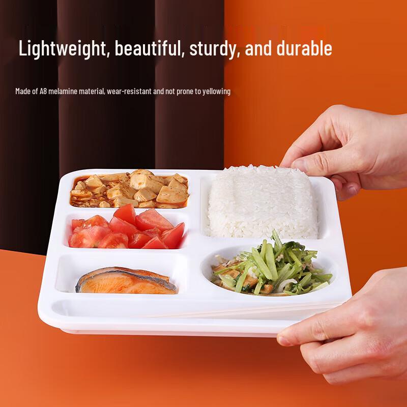 OEING A8 Melamine 6-Compartment Food Tray