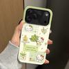 Filin 2-in-1 green leaf cat is suitable for iphone11promax Apple 11PRO/11 cartoon mobile phone case.