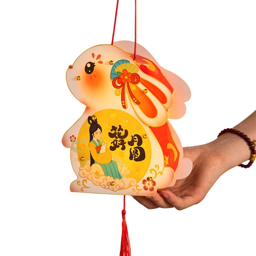 DIY Luminous Mid-Autumn Festival Lantern PVC Material New Year Lanterns  Holiday Decorations