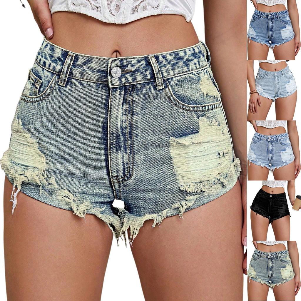 Women's Straight Leg Five Quarter Pants With Medium Waisted Elastic