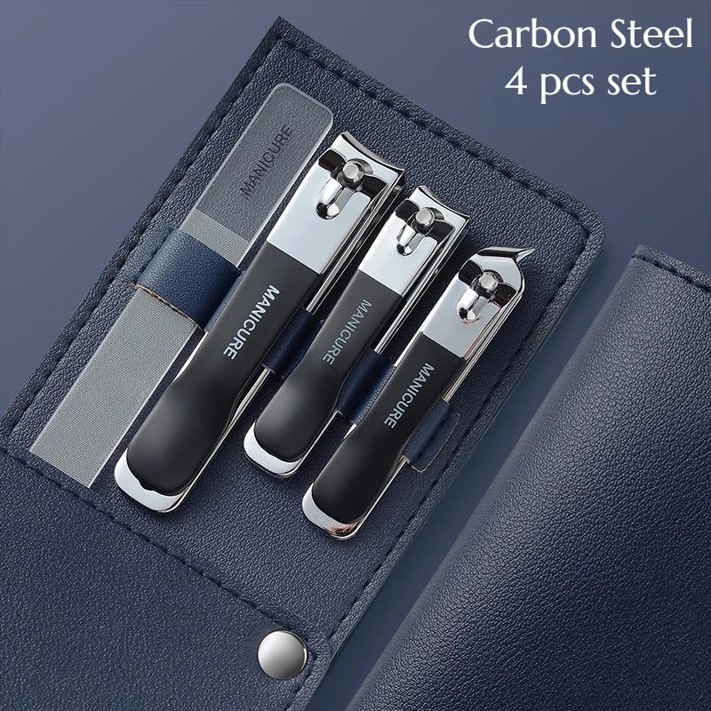 Carbon Steel Nail Clipper 4 Pcs Set Wholesale Nail Clippers Stainless Steel Toe Manicure Professional Toolkit
