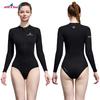 Diving Suit Female 2MM Bikini Cold Wet One-piece Warm Snorkeling Surfing Swimsuit